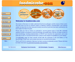 foodmicrobe.com: foodmicrobe.com - Food Microbiology and Food Hygiene Research
Food microbiology information website providing academic research services to the food industry relating to food hygiene, food poisoning, spoilage and related issues.