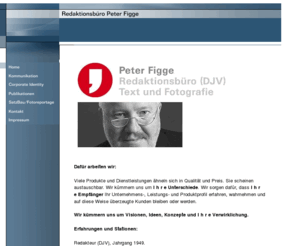 peterfigge.com: Redaktionsbüro Peter Figge
Willkommen bei Ihrer professionellen PR - Peter Figge.