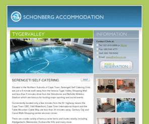 stayinbellville.com: Serengeti Self-catering Units - Accommodation in the Northern Suburbs of Cape Town
Situated in the Northern Suburbs of Cape Town, Serengeti Self Catering Units offer 1, 2 and 3 bedroom units at great prices. Book online!