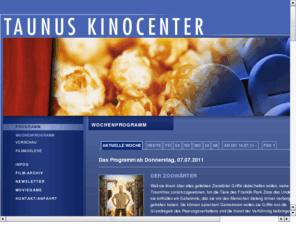 kinocenter-idstein.de: Taunus Kinocenter, Idstein, Kino, Kinoprogramm, Filme, Kinonews, Cinema, Events
Aktuelles Kinoprogramm, Taunus Kinocenter, Idstein, Kino, Film- und Kino-Infos, News, Events und vieles mehr...