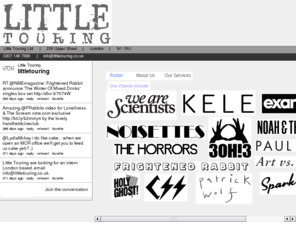 littletouring.com: Little Touring
Little Touring --- Tour Management / Production Management / Live Logistics