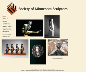 mnsculptors.com: Society of Minnesota Sculptors, SMS Sculpture
The Society of Minnesota Sculptors helps expand the public's appreciation for sculpture and provides a resource for area sculptors to hone their technical and artistic skills. Site includes galleries of member works. Membership is invited.