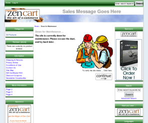 mysticwynd.com: Down for Maintenance : Zen Cart!, The Art of E-commerce
Zen Cart! : Down for Maintenance - ecommerce, open source, shop, online shopping