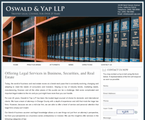 oswald-yap.com: Orange County Real Estate Attorney | SEC Lawyer | Estate Planning Orange County, Ca
Oswald Yap Law - Orange County, Ca. Lawyers specialize in: Real Estate Law, SEC Law, Securities Law. Located In Orange County, Ca