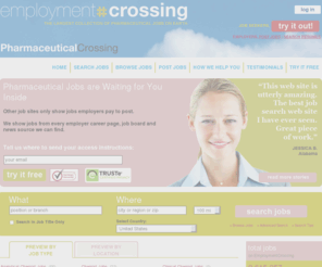 pharmacistcrossings.com: Pharmaceutical Jobs, Pharmacy Jobs as Technician, Sales Pharmacist Jobs | PharmaceuticalCrossing.com
Looking for pharmaceutical jobs in pharmacy as pharmacist technician? Search pharmaceutical sales jobs in pharmacy as pharmacist technician / tech, pharma representative chemist jobs careers employment job search job openings opportunities positions on PharmaceuticalCrossing.com job search powered by EmploymentCrossing.com - The most jobs - Anywhere.