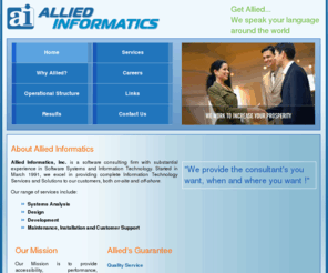 alliedinformatics.com: Welcome to Allied Informatics, Inc.
Get Allied...We speak your language around the world.