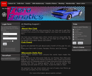 fierofanatics.com: Welcome to the Frontpage
Fiero Fanatics Car Club