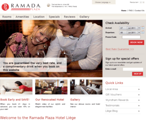 ramadaplaza-liege.com: Ramada Plaza Hotel Liege | Hotels Liege | Hotels in Liege | Liege Hotel
The Ramada Plaza Liege hotel is close to historic city centre with restaurants, bars and shops on our doorstep.  The hotel is in a lovingly restored 17th century convent on the banks of the river Meuse