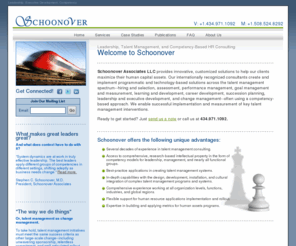 schoonover.com: Executive Leadership, Human Resource Strategy, Career Development, Competency-Based Performance Management - SCS Consulting
SCS Consulting provides innovative, customized approaches to help its clients maximize their human assets. Our consultants primarily focus on creating and implementing solutions that range from developing leadership and HR strategies to competency-based performance development systems.