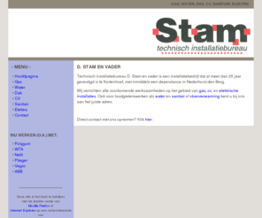 dstamenvader.nl: Technisch installatiebureau D. Stam en vader
