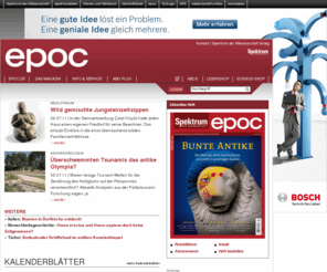 epoc.net: epoc
Gehen Sie mit epoc, dem Magazin für Archäologie und Geschichte auf eine spannende Reise in unsere Vergangenheit.