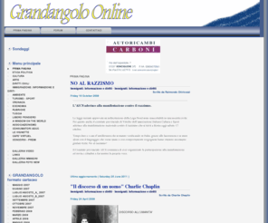 grandangoloonline.net: GrandangoloOnline - PRIMA PAGINA
Grandangolo Online, Quotidiano, giornale web