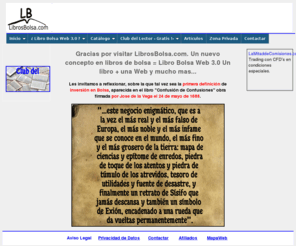 librosbolsa.es: 
Libros relacionados con la bolsa es un libro en papel mas una web con muchos contenido adicional para ese libro