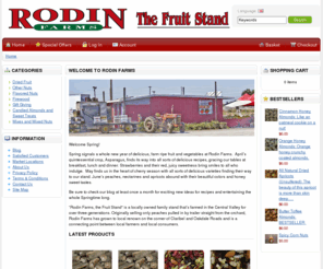 rodinfarms.com: Rodin Farms
We sell dried fruits and nuts including candied and flavored almonds and corn.  