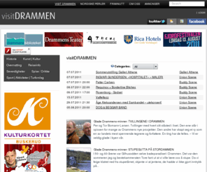 visittdrammen.com: VisitDrammen >  visit DRAMMEN
Det sanselige Drammen. visitDRAMMEN og nordiskePERLER ønsker å fortelle om det sanselige Drammen, om de velsmakende måltidene, de beste filmene, de mest spennende utstillingene, de tøffeste konsertene og mest gripende teaterstykkene, de fornøyelige Drammenshistoriene - og de glade naturopplevelsene. 