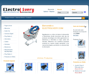 electrolivery.com: Electrolivery cordoba (Powered by CubeCart)
Electrolivery. Portal de comercio electronico, venta de insumos electronicos, informatica y digital storage.
Cordoba, transmisor fm cordoba