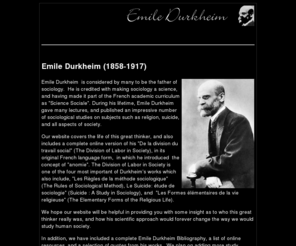 emile durkheim the father of sociology essay Emile durkheim and the science of sociology essay 1294 words | 6 pages introduction emile durkheim was born in france in april of 1858 and died in november of 1917. emile durkheim the father of sociology essay Emile durkheim and the science of sociology essay 1294 words | 6 pages introduction emile durkheim was born in france in april of 1858 and died in november of 1917.