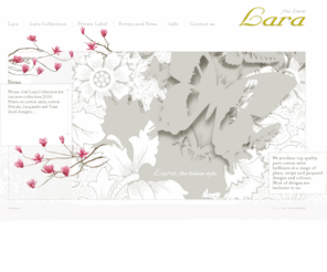 lara-linen.it: LARA, production classic fine bed linen, Luxury Bed Linens, Bed Linen Manufacturers, Bed Linens, private label
LARA - bed linen, private label - production classic bed linens ranges originated by italian age old tradition combined with precise finishing, heritage of our local handicraft. Manufacturers, exporters and wholesale suppliers of bed linens, luxury bed linens, bed linen manufacturers, bed linens wholesale, bed linens manufacturer, wholesale bed linen, bed linen supplier, bed linens exporter, bed linen distributors, bed linens sellers, bed linen supplies, bed linen from italy, suppliers of bed linens, exporter of bed linen, italian bed linen, custom bed linen, bed linen sets, designer bed linens, linen blankets, bedding covers.