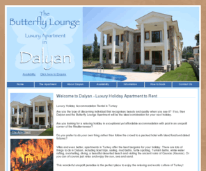 dalyanapartment.com: Luxury holiday apartment for rent in Turkey - Dalyan Apartment
Luxury holiday accommodation for rent in Turkey at Dalyan Apartment