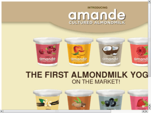 amandeyogurt.com: amande - cultured almondmilk
amande - cultured almondmilk