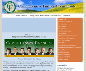 cfci.cc: Comprehensive Financial Consultants
Independent Financial Consultants in Bloomington, Indiana.  David Hays, president and senior consultant.  674 South College Avenue, Bloomington, IN.  812-334-3190.