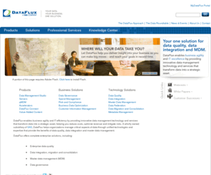 dataflux.com: DataFlux - Data Quality, Data Integration and Master Data Management
DataFlux enables business agility and IT efficiency by providing innovative data management technology and services that transform data into a strategic asset. Your Data, your business - your one solution for data quality, data integration and master data management.