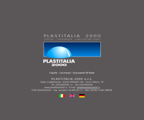 plastitalia2000.it: Cupole | Lucernari | Evacuatori di fumo | Plastitalia 2000
Da oltre 15 anni Plastitalia 2000 produce cupole, lucernari, evacuatori di fumo con aperture elettriche o manuali