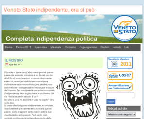 venetostato.com: VENETO STATO
L’obiettivo di VENETO STATO è il raggiungimento dell’ìndipendenza del Veneto, attraverso metodi democratici e pacifici.