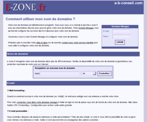 a-b-conseil.com: Votre nom de domaine dfinitivement enregistr par E-ZONE.fr
