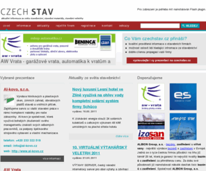 czechstav.cz: Czechstav - portál o stavebnictví
Czechstav - informace ze světa stavebnictví, katalog firem působících ve stavebnictví.