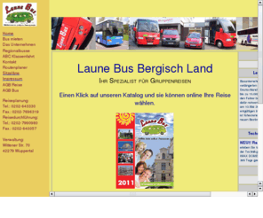 launebus.de: Laune Bus Bergisch Land GmbH, Ihr Spezialist fr Gruppenreisen
Wir planen Ihre Gruppenreise in aller Ruhe. Nutzen Sie unsere zahlreichen Reiseideen.