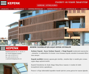 ahsapkepenk.com: AHŞAP KEPENK - Kepenk Modelleri | Sürme Kepenk | Kayar Katlanır Kepenk | Güneş Kırıcı | Katlanır Kepenk | Ahşap Panjur | Pencere Kepenk | Pencere Panjur | Dolap Kepenk | Dolap Panjur| Thermowood Kepenk | İroko Kepenk
Ahşap Kepenk Sistemleri ile Kayar Katlanır Kepenk, Sürme Kepenk uygulamaları ile ahşap kepenk konusunda uzman kadrosu hizmet vermektedir.