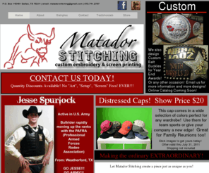 matadorstitching.com: Matador Stitching- Custom Embroidery & Screen Printing
Custom Embroidery and Screen Printing 
