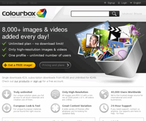 colourbox.com: Royalty-free billeder, fotos og videoer til web, print og andre formål
Den ultimative billed-, foto- og videobank. Køb et licens og du får adgang til alt