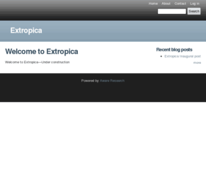 extropica.org: Extropica
Welcome to Extropica—Under construction