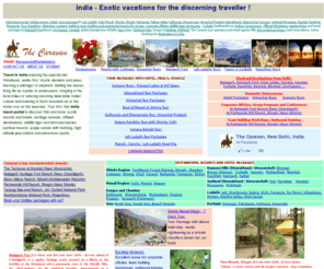 caravantraveltalk.com: India travel website for tour packages, honeymoons, vacations.
India package tours by Caravan tour operator, New Delhi travel agent for Leh Ladakh, Manali, Shimla, Himachal hills, Himalayas, Kumaon, Garhwal, Goa.