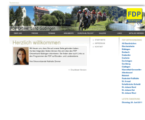 fdp-guedingen.de: Herzlich willkommen
FDP Güdingen stellt sich vor. Informationen zu Personen, Programmen, Link