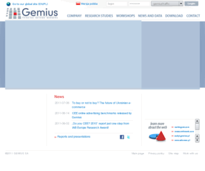 gemius.mobi: The leader in online research :: Gemius SA
The leader in online research