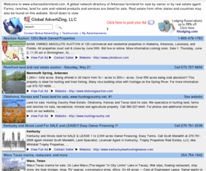 arkansasfarmland.com: Arkansas farmland, arkansasfarmland, www.arkansasfarmland.com
Arkansas farmland for sale. A  network directory of
Arkansas farms, farm real estate, dairy farms, and ranches for sale.