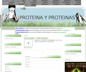 proteinayproteinas.com: PROTEINA Y PROTEINAS
PROTEINA Y PROTEINAS