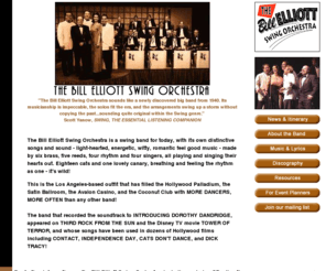 swingorchestra.com: BILL ELLIOTT SWING ORCHESTRA
The Bill Elliott Swing Orchestra is Los Angeles' hottest swing band.