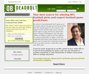 deadboltsports.com: DeadboltPicks.com - It's a Lock™
