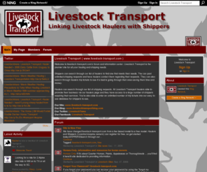 livestocktransportforum.com: Livestock Transport - Linking Haulers with Shippers
Livestock Transport is a Ning Network