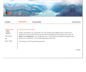 s37.de: Daniel Hahnemann - schafft räume
S37 Regal - System schafft Lebensräume Meine Vision: Wohnprodukte entwickeln, die im Spannungsfeld von Funktionalität und Gestaltungsfreiheit stehen. Funktionalität bedeutet für mich, Räume zu schaffen: Raum für Ideen, zum Leben, als Ordnungseinheit. 