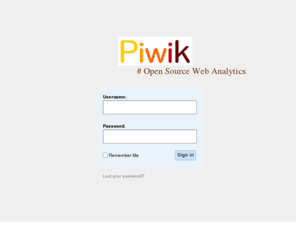 handwerk-dresden.info: Piwik › Sign in
Open Source Web Analytics