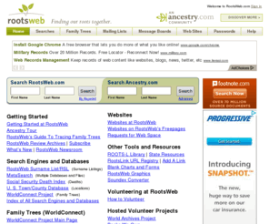 Rootsweb.com: RootsWeb.com Home Page