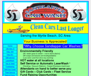 sandlappercarwash.com: Myrtle Beach's Premier Car Wash
Sandlapper offers self service and automatic LaserWash.  Locally owned and in business for thirty three years..