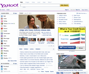 yahooi.com: Yahoo!
Welcome to Yahoo!, the world's most visited home page. Quickly find what you're searching for, get in touch with friends and stay in-the-know with the latest news and information.
