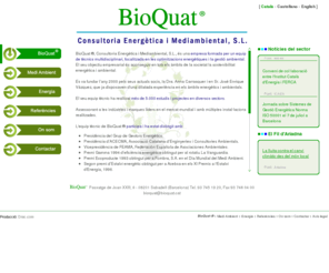 bioquat.com: BioQuat® Consultoria Energètica i Mediambiental, S.L.
