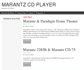marantzcdplayer.com: Marantz CD Player
Marantz CD Player